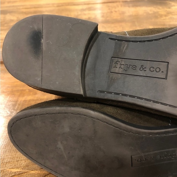 Frye • Sarah Suede Olive Shorty Booties 7.5 - Picture 11 of 11